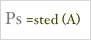 Ps =sted (A)